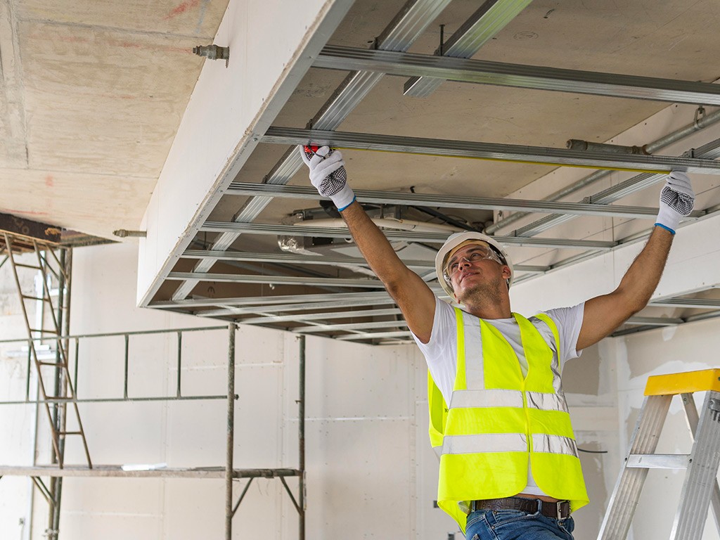 pose de faux plafond